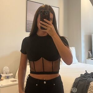 Black Crop Top